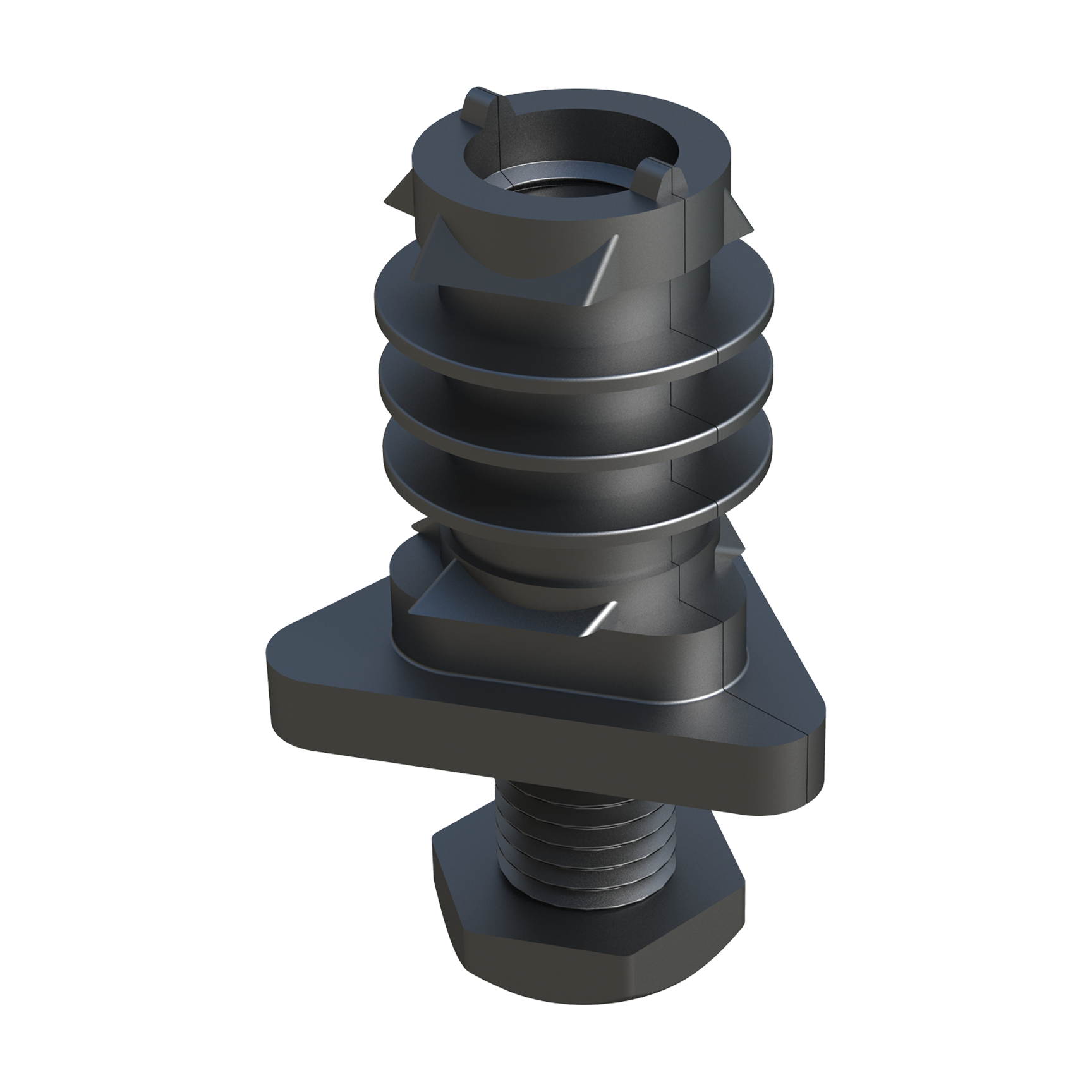 Leveling feet for triangular tubes*