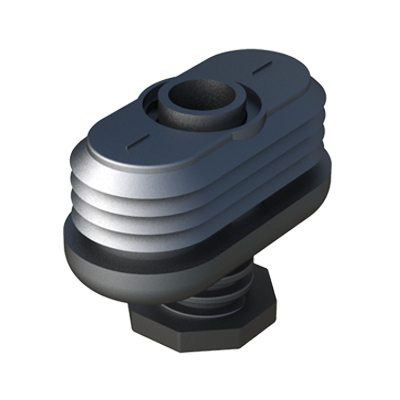 Leveling feet for oval tubes*