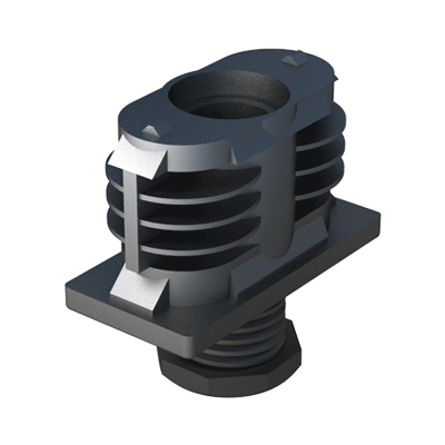 Adjustable feet for rectangular tubes*