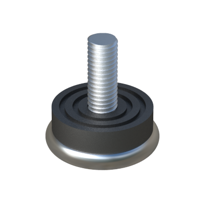 Adjustable foot with steel base /stainless steel AKAAH