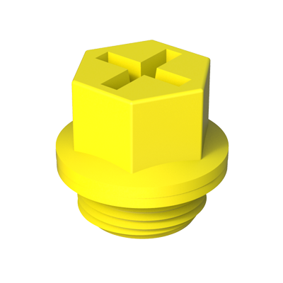 Threaded plug for Metric, BSP/GAS, UNC and UNF threads DTRO
