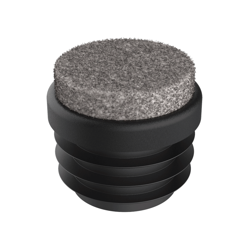 Round tube insert with felt-reinforced base LGFL