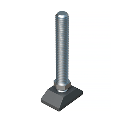 Tilting adjustable foot with an hex nut LHVKA