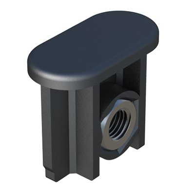 Oval tube insert-adjustable-connector