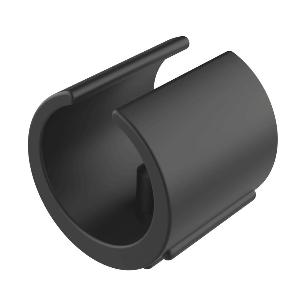 Saddle foot for round tubes with a peg LWSPZ