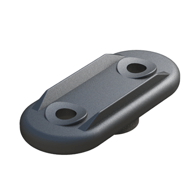 Saddle foot for round tubes