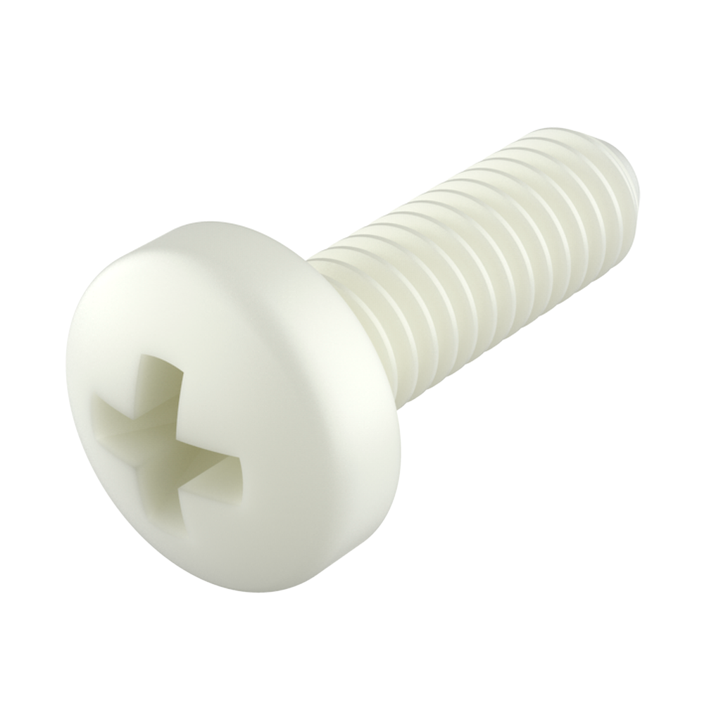 <p>MTCCP screws are made of <strong>PA66</strong>, a high-quality technical thermoplastic that combines excellent mechanical strength, good thermal stability, and suitable chemical resistance. They are a lightweight and reliable alternative to metal screws in many industrial applications.</p>

<p><strong>Main properties</strong><br>
&bull; <strong>Thermal:</strong> PA66 up to 100 °C<br>
&bull; <strong>Mechanical:</strong> high strength and good dimensional stability<br>
&bull; <strong>Chemical:</strong> good resistance to oils, greases, hydrocarbons, and common solvents</p>

<p><strong>Advantages over metal screws</strong><br>
&bull; Lower weight without compromising strength<br>
&bull; Corrosion-proof, even in harsh environments<br>
&bull; Electrically and thermally insulating<br>
&bull; Non-magnetic, non-conductive, and spark-free<br>
&bull; Dampens vibrations and reduces noise<br>
&bull; Less maintenance and greater durability under adverse conditions</p>

<p>Ideal for sectors such as electrical, electronics, automotive, construction, HVAC, and general industry.</p>