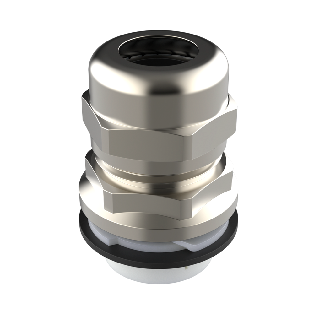 <p>Our <b>PRPAC cable gland</b> with a <b>nickel-plated brass body</b> enables <b>fast installation</b> thanks to an innovative push-fit fixing system, eliminating the need for locknuts or threaded holes. It is especially suitable for installations in confined spaces or where rear access is limited.</p>

<p>The spring fixing mechanism allows the cable gland to be inserted from the outside and locked with light pressure and a clockwise turn, ensuring secure fastening even under vibration. The spring adapts to panel thicknesses from 0.5 to 4 mm. Installation is carried out exclusively from the outside, reducing assembly time and increasing production efficiency by up to 75%. Manufactured according to DIN EN 62444/50262, it offers high pull-out resistance, IP protection and UV resistance. Available for mounting diameters from 16 to 40 mm. Removal must be carried out using the special <a href='https://www.isc-sl.com/cable-gland-removal-tool/mhprp/'><b>MHPRP</b></a> tool, supplied in the packaging and also available separately.</p>

<p>· <b>Material:</b> nickel-plated brass body, lamellar sleeve and PA6 lower insert, chloroprene seal and flat O-ring<br>· <b>Operating temperature:</b> -20 °C / +100 °C (peaks from -40 °C / +150 °C)<br>· <b>Protection:</b> IP66 / IP68 (up to 5 bar), Type 1 / 4X (UL50E), UL94-V2, CE</p>

<p><i>On request, multi-hole inner seals are available as replacements for the standard seals, as well as versions in stainless steel 303 and 316L. Please contact our sales department.</i></p><p>For the temporary closure of cable glands, the <a href='https://www.isc-sl.com/cable-gland-plug/dtpb/'><b>DTPB plug</b></a> can be used to provide protection against dust and water splashes during assembly, transport or when not in use.</p>