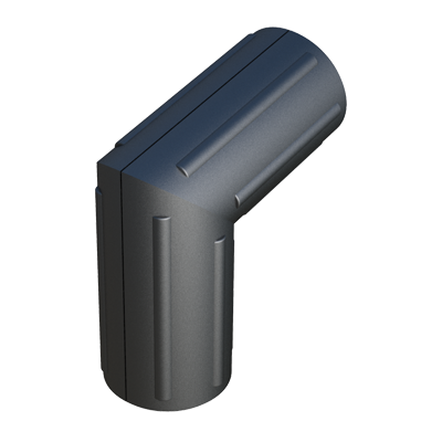2 tubes angle connector with invisible union SROLB