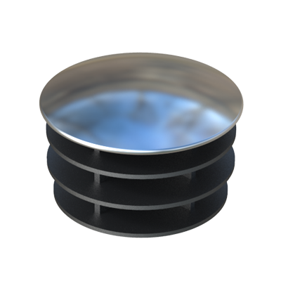 Round tube insert with metal sheet TGLM